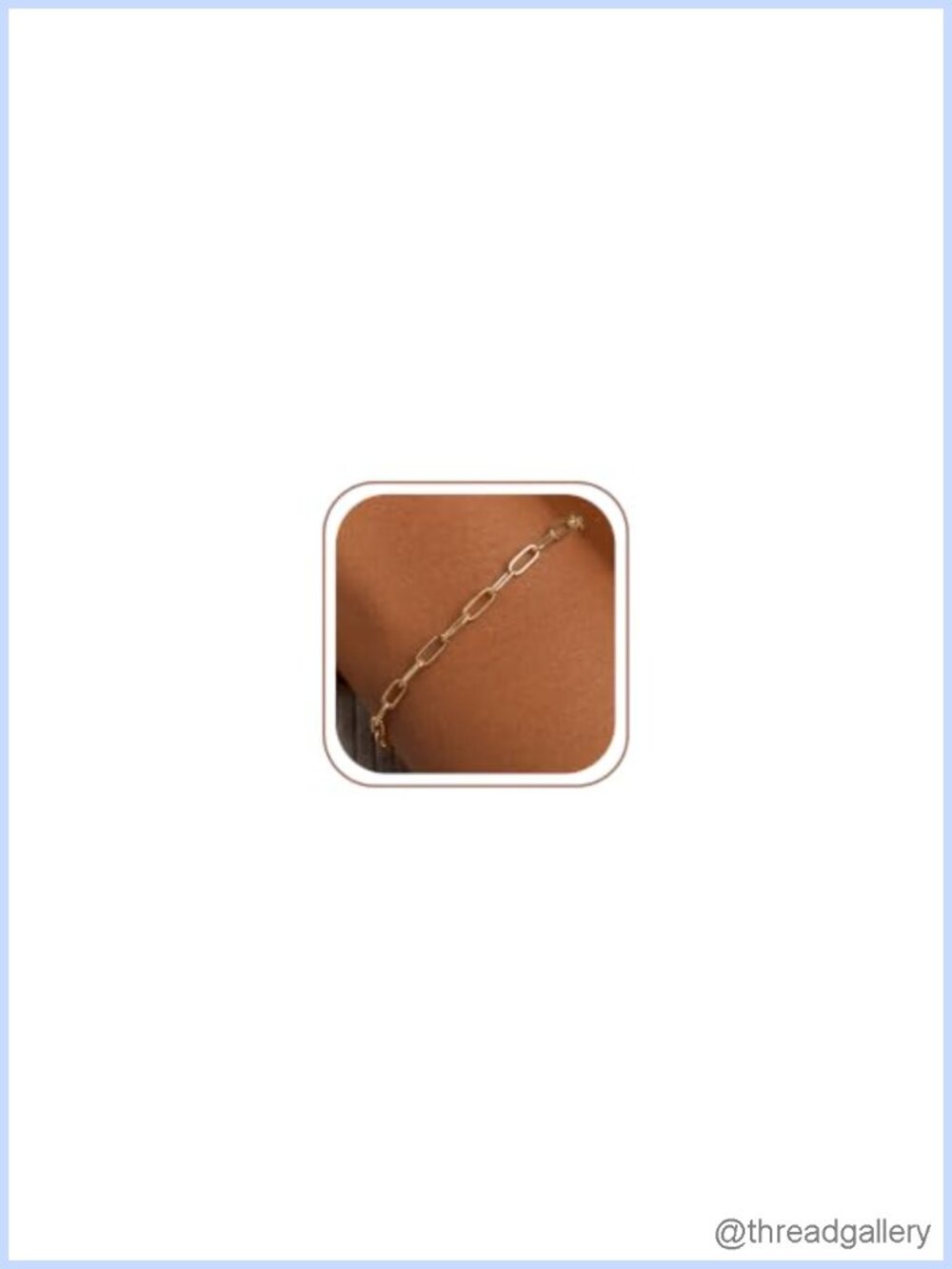 4MM 925 Sterling Silver Paperclip Chain Bracelet for Women